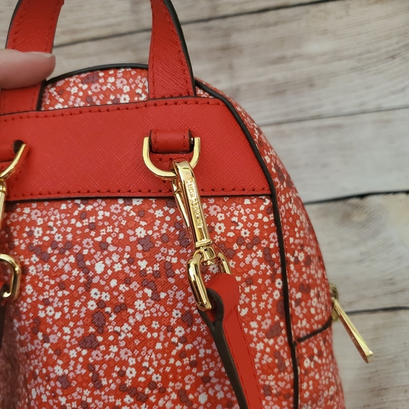 MICHAEL KORS ABBEY Red Floral XSMALL BACKPACK main image 11